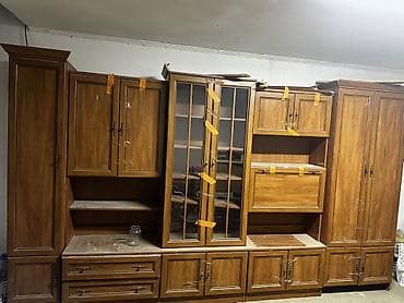 Секция для гостиной/зала из массива/МДФ под древесину, классический