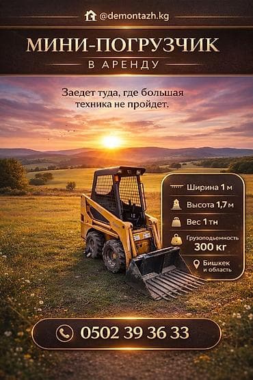 Мини-погрузчик в аренду Компактная техника для работы там, где