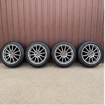 Колеса в сборе 215 / 50 / R 17, Зима, Б/у, Комплект, Литые, отверстий - 5