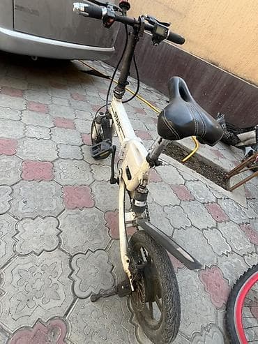 Спорт жана хобби: Складной электрический велосипед STARC (надпись на раме). Компактный — 1