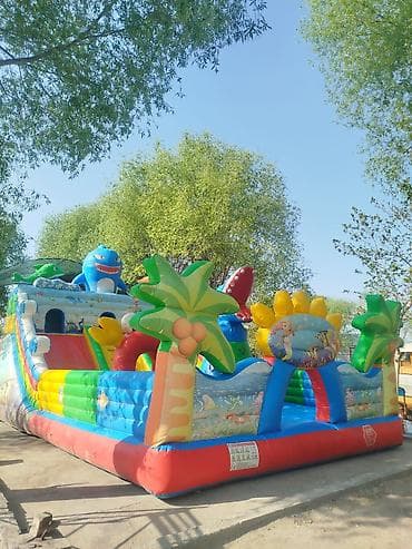 детские надувные батуты: Батут Надувной, Б/у — 2