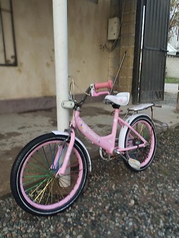 21 рама: Детский велосипед, 2-колесный, 9 - 13 лет, Для девочки, Б/у — 4