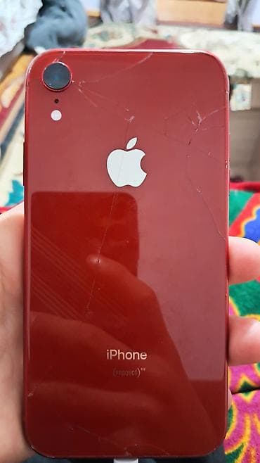 афон xs: IPhone Xr, Б/у, 64 ГБ, Красный, Кабель, 100 % — 2
