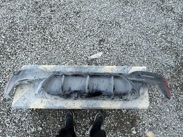 Юбка заднего бампера BMW, цвет - Черный