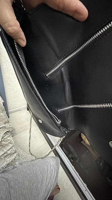 Сумка-клатч женская, черная Zara - Формат: продолговатый клатч на