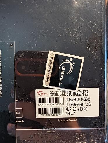 intel core i9: Оперативная память (RAM) для ПК, Б/у, G.SKILL, 32 ГБ, DDR5, 5600 МГц — 3