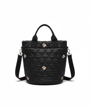 кызыл барсетка: Сумка-тоут из гладкой фактурной натуральной кожи в оттенке тауп. - — 5