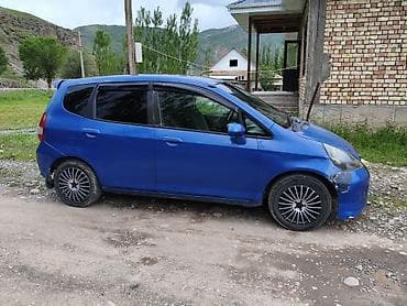 гибрид машины: Honda Fit (первое поколение), хэтчбек 5 дв., синий цвет кузова — 4