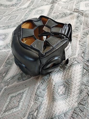 ледобур для рыбалки: Шлем для бокса Everlast, модель с полной защитой лица. - Цвет: черный — 4