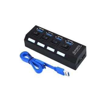 Хаб hub USB 3.0 to 4*USB 3.0 Арт. 1929 USB разветвитель снабжен