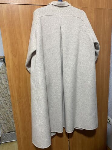 женская кофта: Пальто, Халат, Осень-весна, Длинная модель, Оверсайз, L — 2