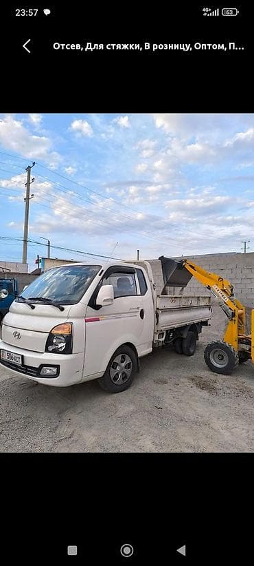 Доставка щебня, угля, песка, чернозема, отсев