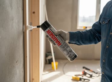 Монтажная пена Hauser BASE в баллонах. Предназначена для герметизации