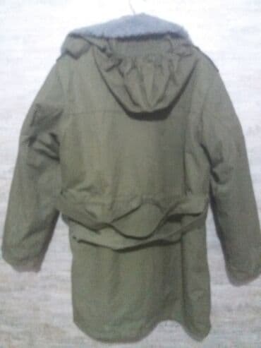 бушлат военные: Куртка с утеплением. Цвет - хаки, темно-зеленый, с капюшоном — 8