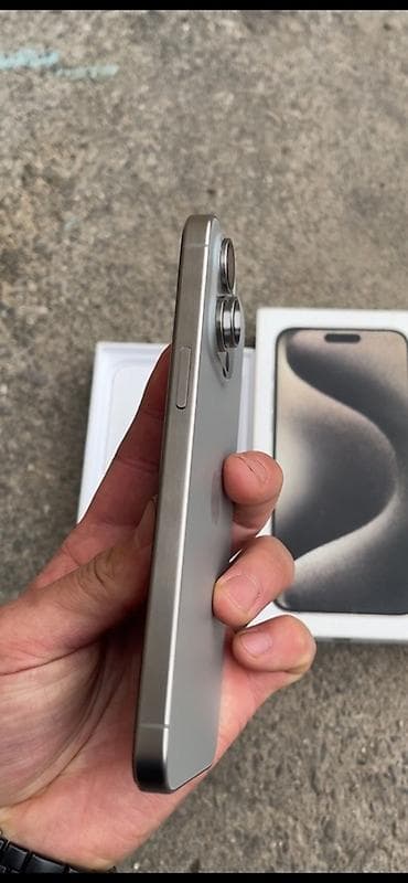 redmi t11: IPhone 15 Pro Max, Б/у, 256 ГБ, Natural Titanium, Кабель, Коробка, 88 % — 3