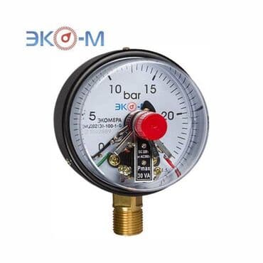 оптический нивелир: Манометр МД02Э Экомера (Россия) радиальный с электроконтактной — 1