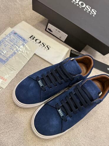 прокат мужских костюмов [возьми на прокат] бишкек фото: Мужские кроссовки, 41, Boss, Новый, цвет - Синий, Самовывоз, Платная доставка — 1