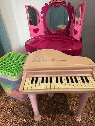 Детский игровой набор для творчества: - Розовый игрушечный рояль