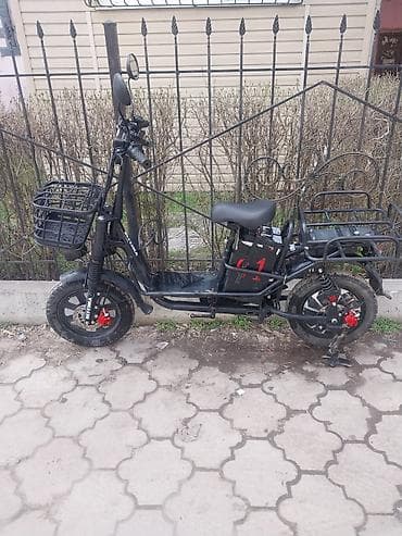 Электроскутер с мощным литиевым аккумулятором 60В 30Ач Описание: -