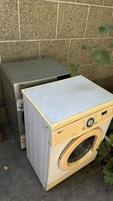 скупка стиралок: Две стиральные машины, рабочие: LG и Beko. - Марки: LG (фронтальная — 1
