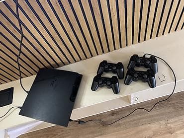 pls 4: PlayStation 3 Slim с 4 геймпадами есть диск Mortal Kombat 9 отлично — 2