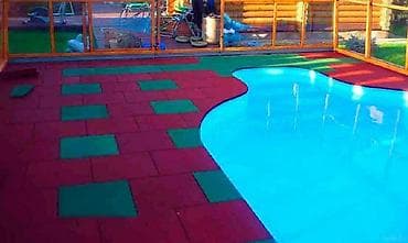 Упаковочные товары: Резиновые покрытия для зон вокруг бассейнов. площадки вокруг бассейнов — 3