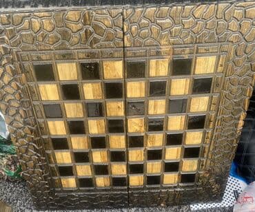 Велоаксессуары: Резной деревянный набор 2-в-1: шахматы и нарды - Материал: массив — 2