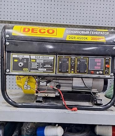 Инструменттер: Бензиновый генератор DECO DGR-4500K Основные характеристики: - Тип — 1