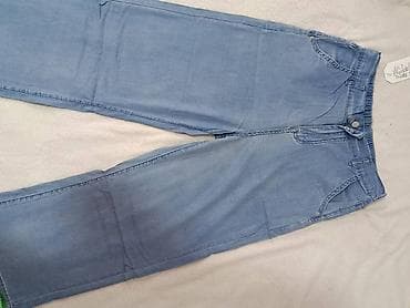 Джинсы, Высокая талия, Вареные, XL