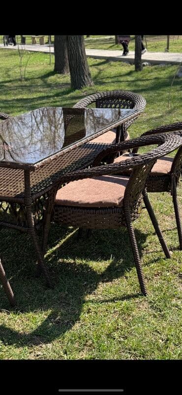 комплект садовой мебели: Комплект садовой мебели, Ротанг — 8