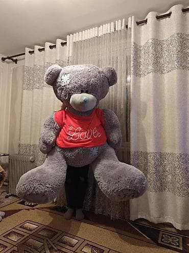 смокер цена: Огромный плюшевый мишка Tedi-грей - Цвет: серый, мягкий — 1