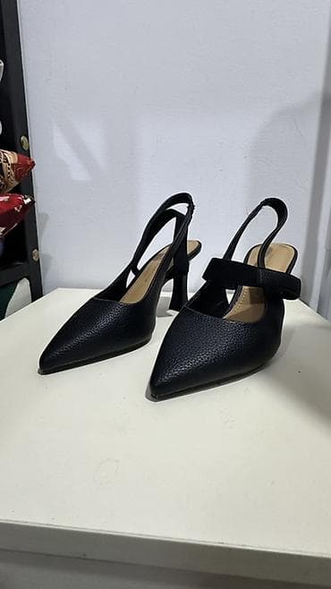 туфли bratz: Туфли-лодочки с открытой пяткой на каблуке - Цвет: черный - Формат — 4