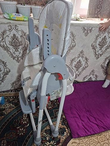 детский койнок: Детский высокий стульчик для кормления/отдыха + подвесные качели для — 4