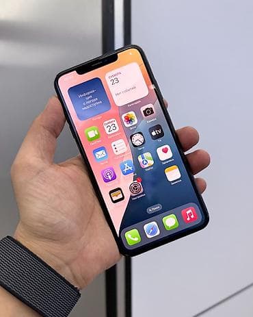 iphone lalafo: IPhone Xs Max, Б/у, 512 ГБ, Черный, Защитное стекло, Чехол, В рассрочку, 73 % — 1