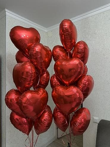 гелиевые: Акция на сердечки!!! 250с —1шт (розовые, красные) Наполнение 100% — 2