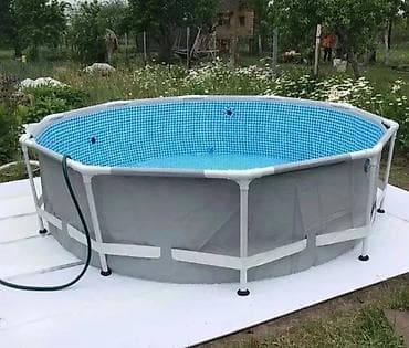 большой батут: Каркасный бассейн Самый прочный каркасный бассейн Размер: Диаметр; — 3
