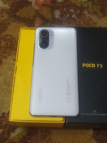 Техника и электроника: Poco F3, Б/у, 256 ГБ, цвет - Белый — 1