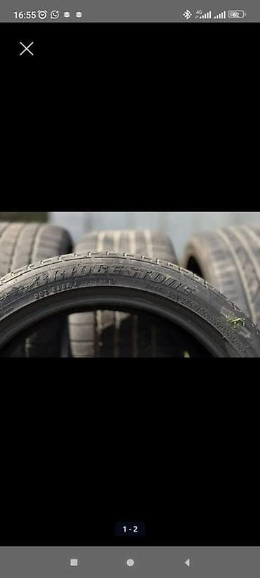 железо бетонные столбы: Шины 275 / 40 / R 20, Всесезонная, Б/у, Пара, Bridgestone — 2