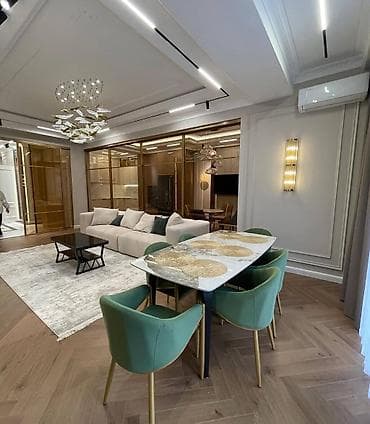 3: 3 комнаты, 137 м², Асанбай мкр Элитка, 9 этаж, Дизайнерский ремонт — 1