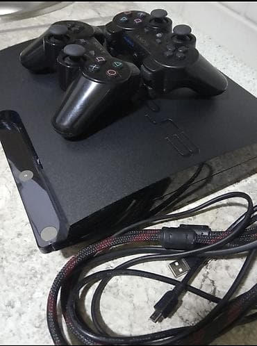 Playstation 3 Slim 500 gb. Приставка прошитая, последней версией — 3