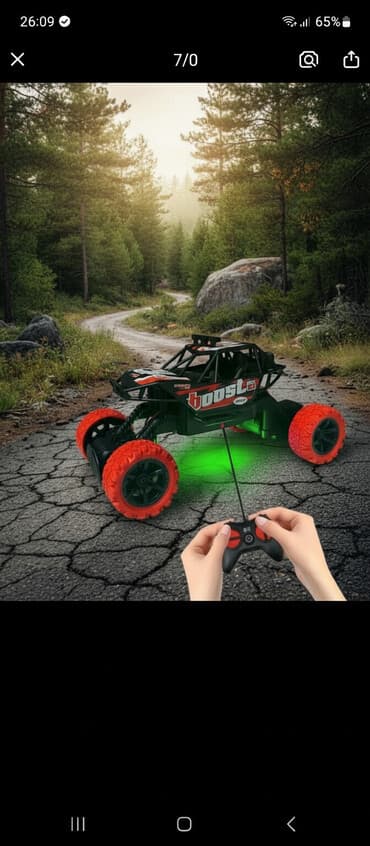 игрушки машины на пульте управления: МОНСТР-ТРАК на радиоуправлении со светодиодной подсветкой - — 1