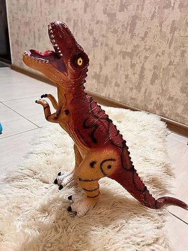 Игрушка-динозавр T-Rex, реалистичная фигурка крупного размера. -
