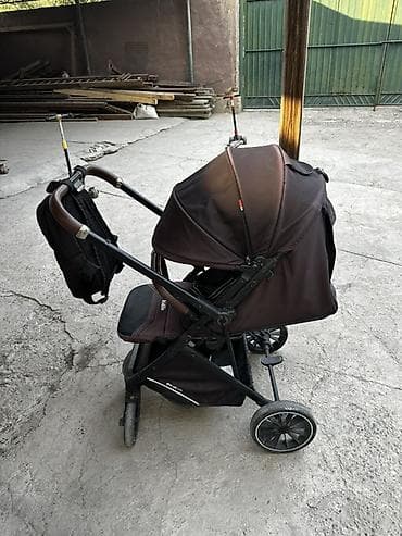 Детский мир: Коляска, цвет - Коричневый, Б/у, Самовывоз — 2
