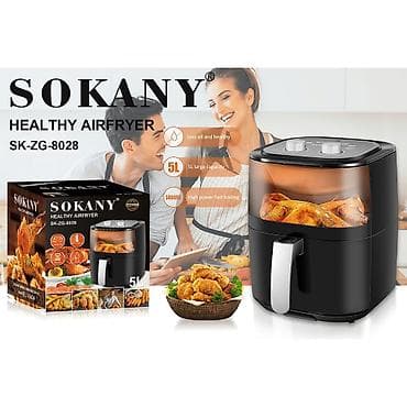 Аэрофритюрница Sokany SK-8028 Характеристики Бренд: Sokany at lalafo.kg Аэрофритюрница Sokany SK-8028 Характеристики Бренд: Sokany
