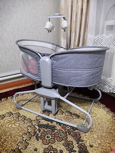 керебет ош: Люлька, Бешик, Металл, түсү - Боз — 2