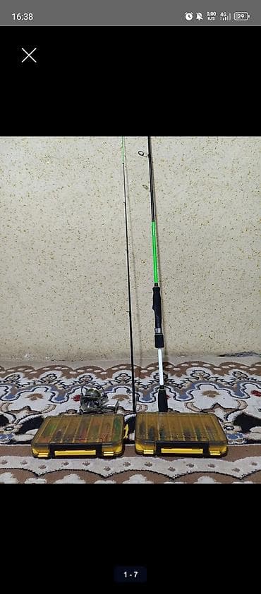 рыболовный набор: Спиннинговый комплект для микроджига цена за весь комплект 6000 — 1