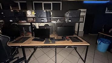 игровые парты: Игровые столы для компьютерного клуба (модульные, на металлическом — 1