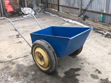 строительный тачка: Садово-строительная тачка и тележка, Стальная, Двухколесная, Новый — 7