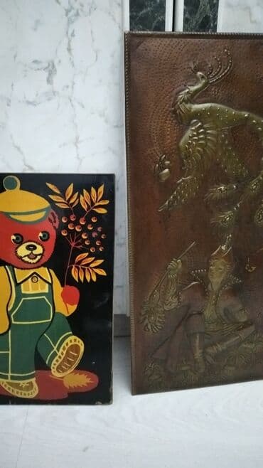 слоны деревянные ручная работа: Чеканка "жар-птица" 57*25 см-450 с, медвежонок 40*25 см-350с — 1