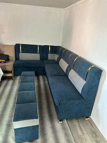 мягкое кресло: Комплект мягкой мебели, цвет - Синий — 1